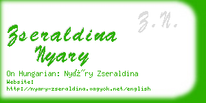 zseraldina nyary business card
